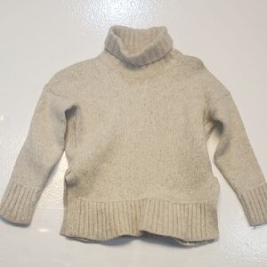 Everlane Cream Small Women's Turtleneck Sweater Merino Alpaca Wool Chic Preppy